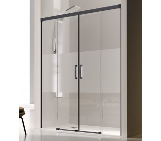 GLASÉ Frente de ducha + 2 fijos + 2 puertas correderas