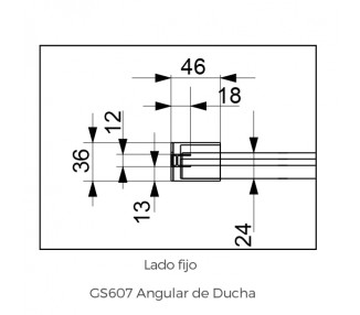 GLASÉ Angular de ducha 2 fijos + 2 puertas correderas