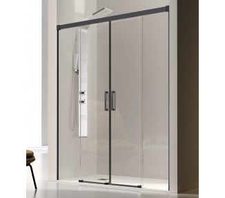 GLASÉ Frente de ducha + 2 fijos + 2 puertas correderas